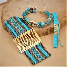 Go2boho Pulseras Mujer Moda MIYUKI Bracelet Bohemian Bracelets Summer Beach Shell Natural Jewelry Women Handmade Loom Beads