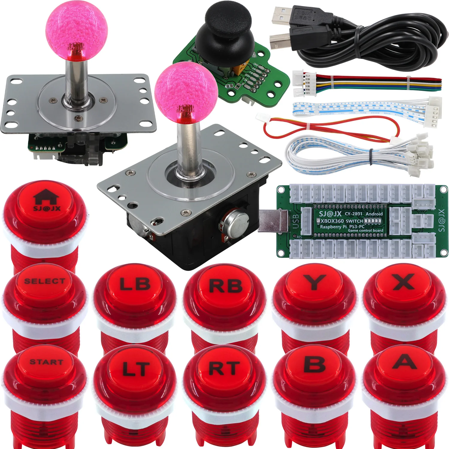 SJ@JX Arcade Controller 3D Gamepad Analog Stick Sensor