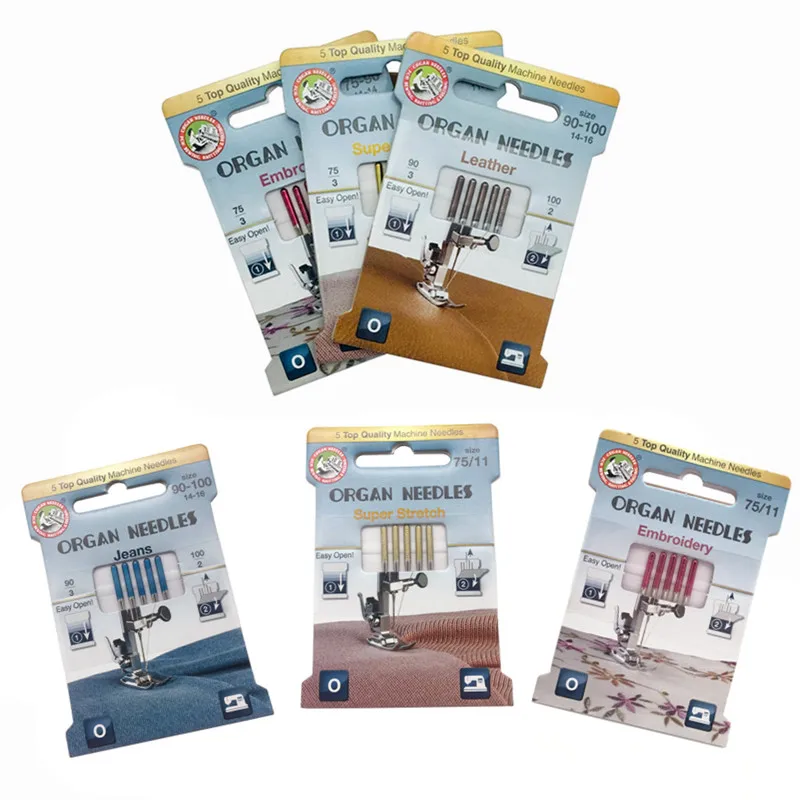5PC Top Quality Organ Needles Household Sewing Machine Stretch For Knitted Fabrics And Elastic Fabric 5BB5934 | Дом и сад