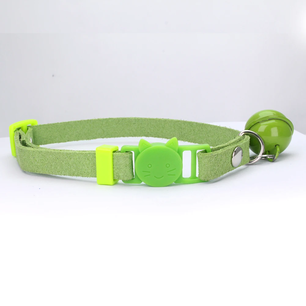 Cute Print Bell Buckle Puppy Dog Pet Collar Adjustable Necklace Soft Gift