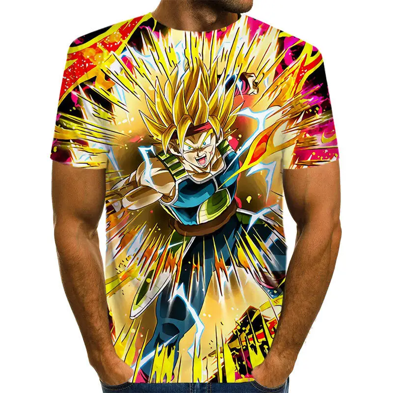 NT217 Off White Son футболка Goku Dragon Ball Z короткий рукав o-образным вырезом Топы летний сайан вежета 3d футболки Harajuku Мужская одежда футболка - Цвет: NT217