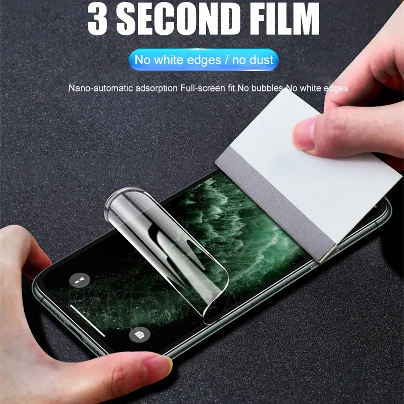2-1 шт. полное покрытие Защитная мягкая Гидрогелевая пленка для IPhone 11 Pro MAX X XS XR 6 6S 7 8