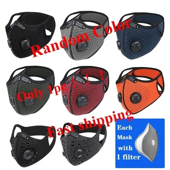 

Cycling Mask Face Cover Cycling Face Mask with Filter Activated Carbon PM 2.5 Anti-Pollution Running Training MTB Road Bike