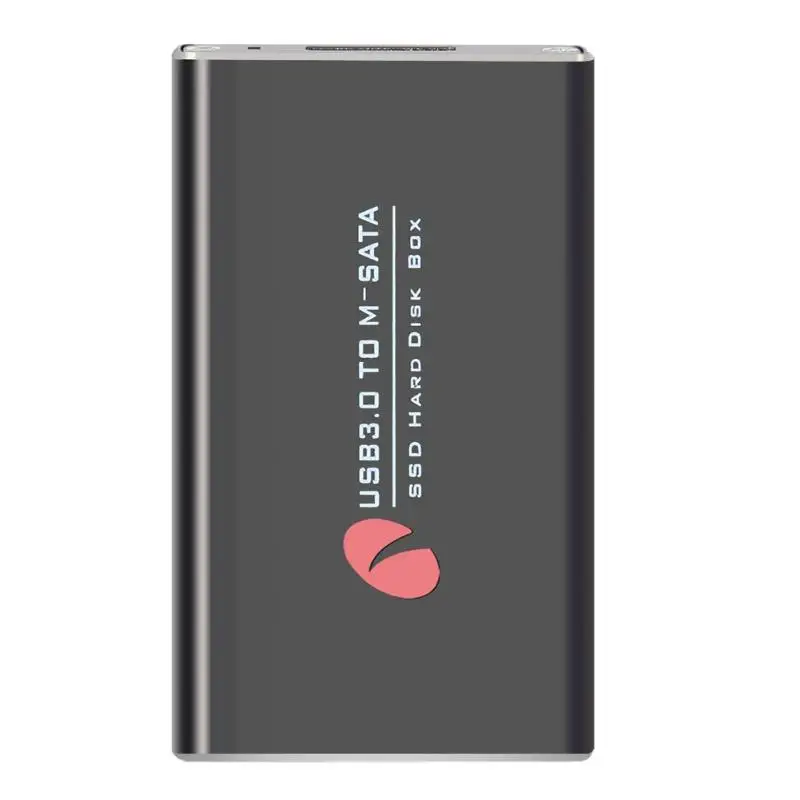 USB 3,0 на MSATA SSD мобильный корпус из алюминиевого сплава 6 Гбит/с Твердотельный накопитель коробка внешний корпус hdd Поддержка 1 ТБ SSD жесткий диск