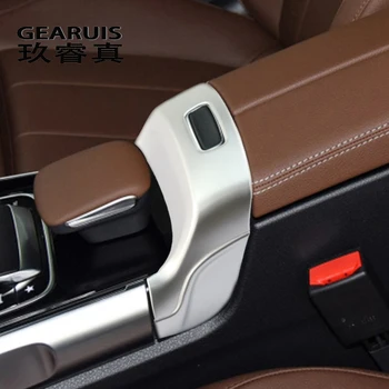 

for Mercedes Benz B GLB Class W247 X247 Carbon Fiber Car Interior Armrest Box Switch Buttons Frame Cover Sticker and decals Trim