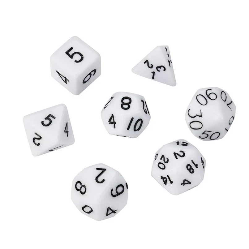 7 шт. жемчуг D20 многолицевая поли игра в кости вечерние dnd Набор Игральных кубиков многогранные кости happy dice d20 16 мм dados de rpg 30A20