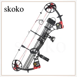 1 Set Of Archery 19-70 Lbs Ibo 320fps For Hunting Accessories Compound Bow Shooting Fishing Pulley Bow High Quality Archery Bow