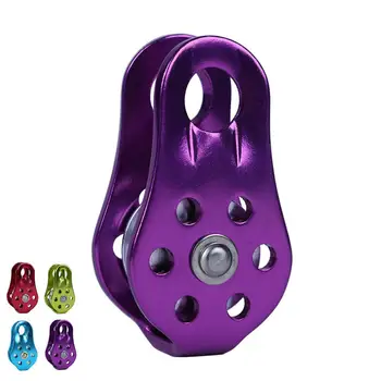 

Outdoor Climbing Pulley Zip Line Rescue Cable Transport Lifting Pulley Trolley Mousqueton Carabiner Karabiner
