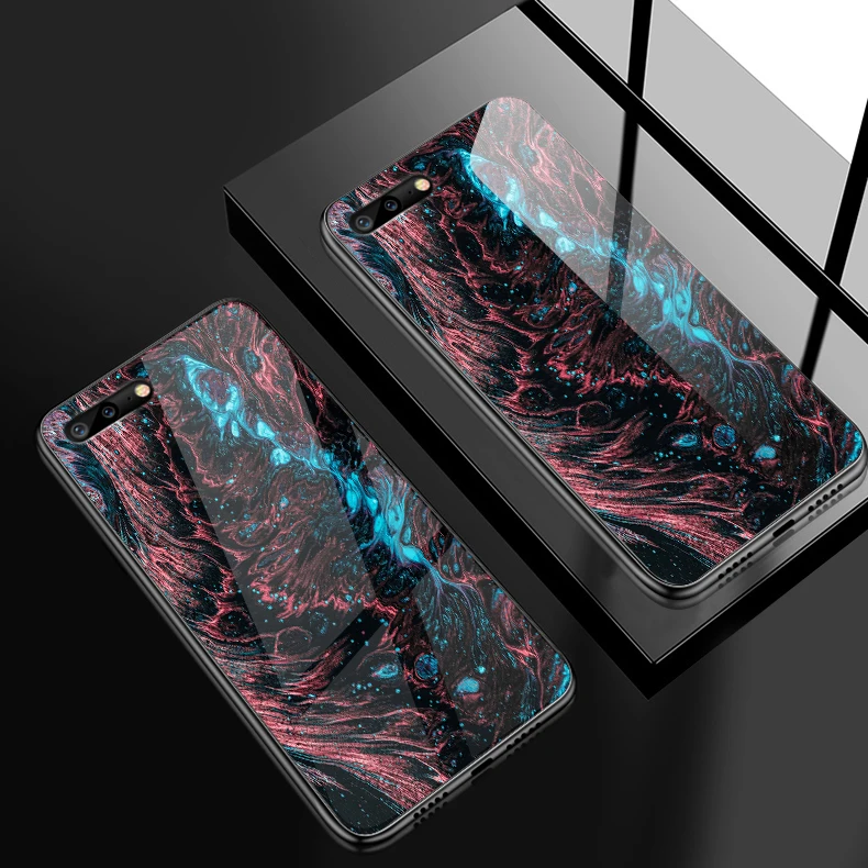 Закаленное Стекло чехол для iPhone 5S, se, 6, 6 S, 7, 8 Plus XR XS MAX чехол для Meizu M5 M6 M8 M9 Примечание 16th плюс противоударный Твердые чехлы - Цвет: W388