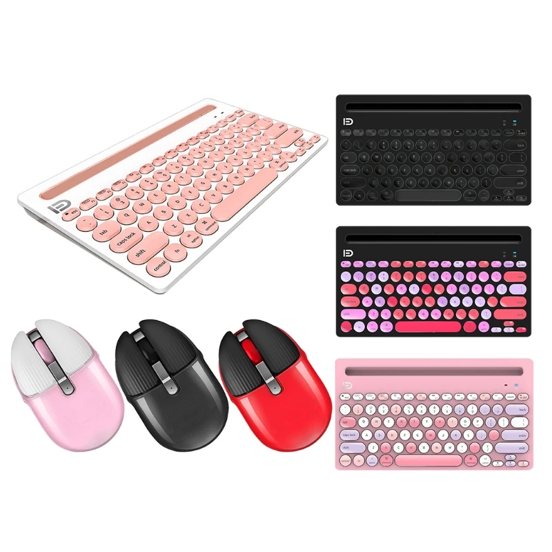 

79 keys 2.4G dual-mode mobile phone tablet desktop universal mini Dream makeup color matching series keyboard