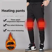 Мужские зимние теплые штаны, брюки, 3 режима, USB леггинсы с подогревом, M68A