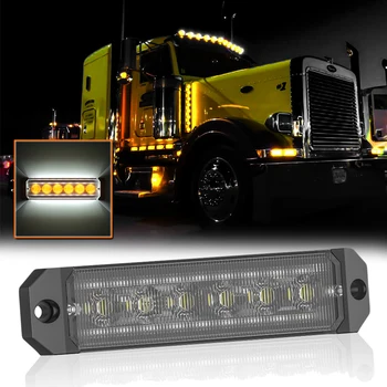 

Replacement Side marker lights Car Truck 24-LED Hazard Warning Flash Strobe Light Caution Ultra-Thin