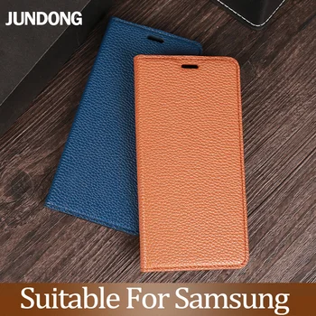 

Flip Phone Case For Samsung S6 S7 S8 S9 S10 Note 8 9 10 Plus PU Litchi texture Phone Case For A30 A40 A50 A70 A5 A7 J7 A8 2018