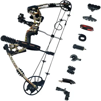 

Archery Compound Bow Adjustable Set Kit Take down Right Hand 30-70lbs Stabilizer Arrow Rest Hunting Shooting with Accessories