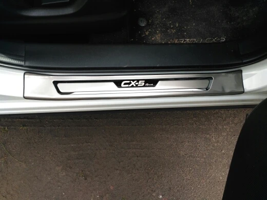 Аксессуары для стайлинга автомобиля CX5 Накладка на порог Защитная Наклейка 2017