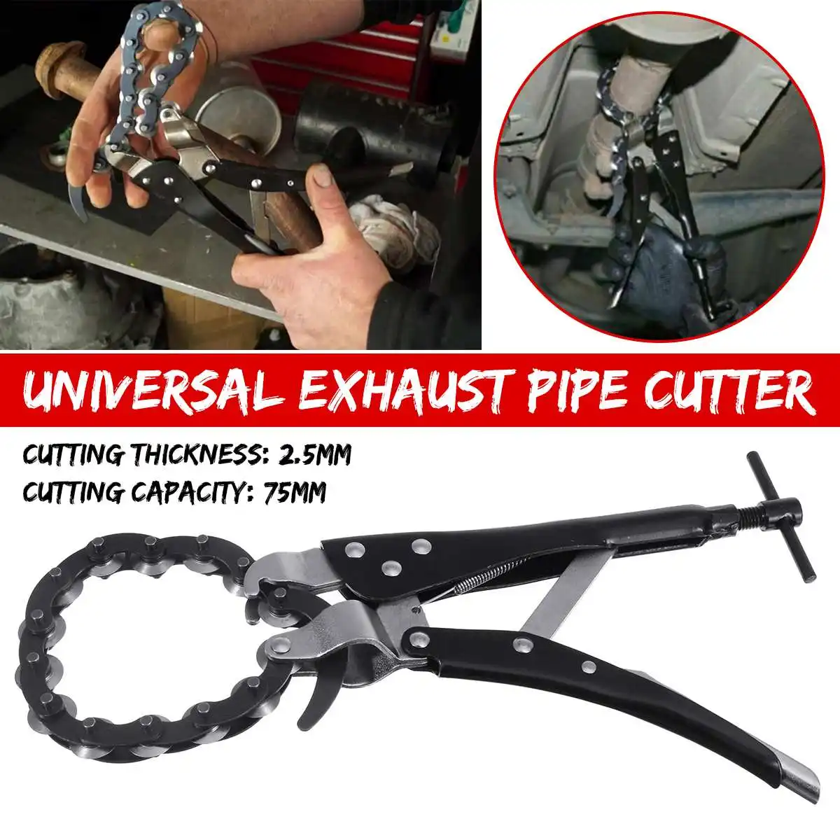 Exhaust Pipe Cutter Water Pipe Exhaust Pipe Quick Cutter Cutting Tool 1pcs 