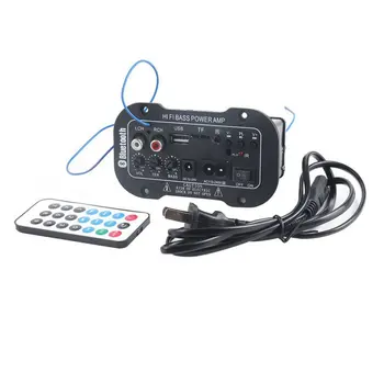 

220V Car Bluetooth Amplifier Hi-Fi Bass Power Amplifier Board for Auto Cars Audio TF Player USB Small Distortion Subwoofer