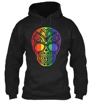 

Lgbt Skull! Hoodie Sweatshirt men long sleeve gym jogger winter summer coat