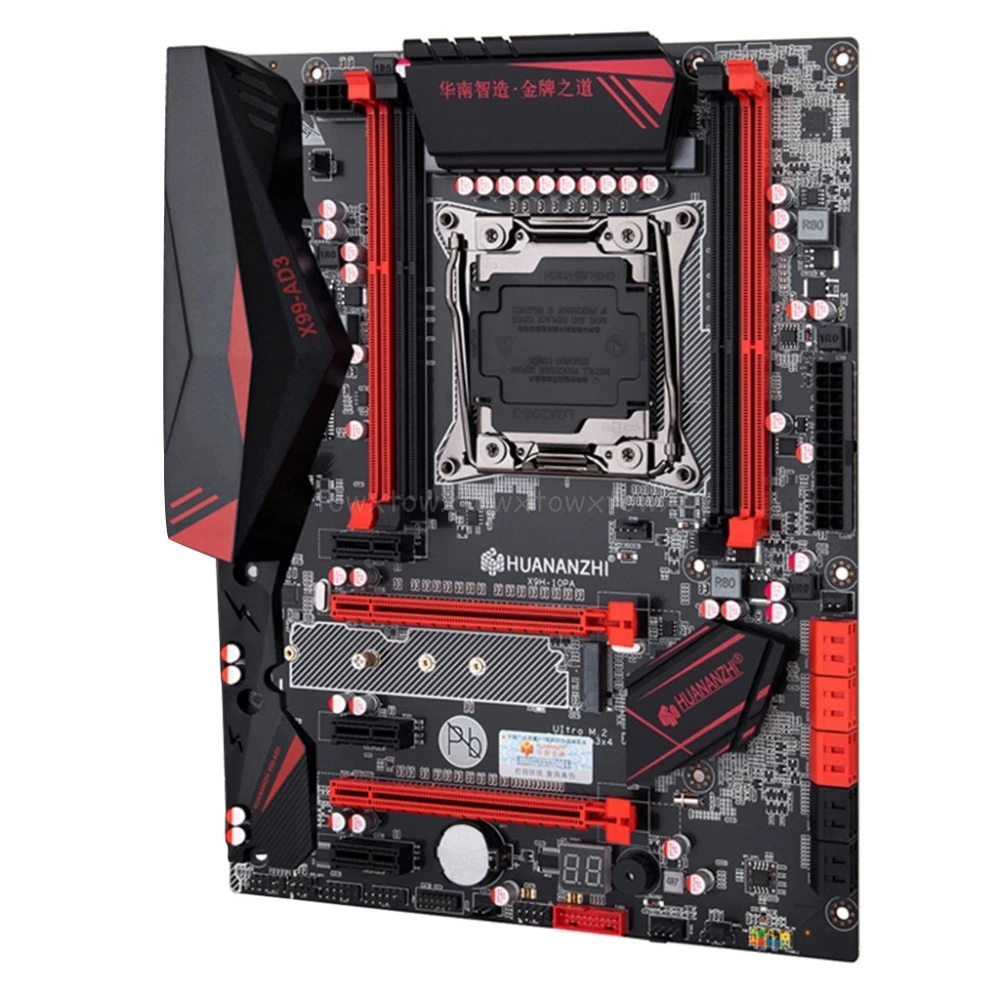 Huananzhi X99 материнская плата с M.2 NVMe слот LGA2011-3 DDR3 4 канала 4xusb 3,0 10xsata 3,0 Порты Au27 19; Прямая поставка