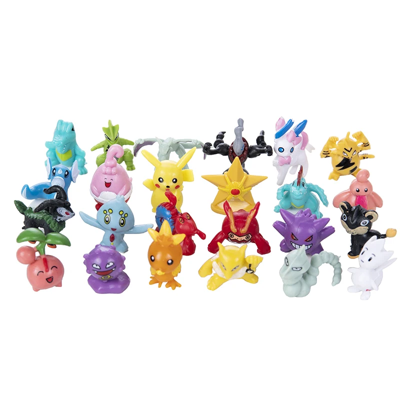 Pokemon Figures Model Lot Bulk Buy 24-144Pcs Different Styles Pikachu Anime  Figure Do