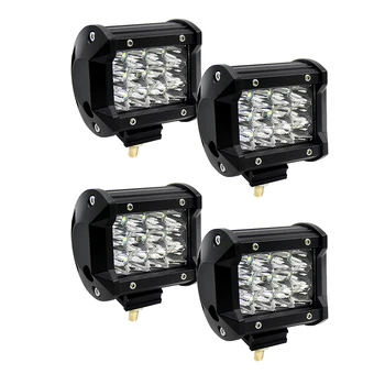 

4x 4INCH 36W Led Light Spotlight Driving Lamp for Offroad Boat Car Tractor Truck 6000K led Work Light 5500LM Super bright Bar