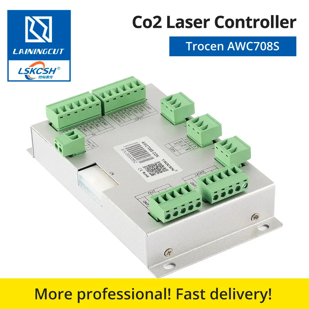CO2 лазерный контроллер системы Trocen AWC708S для Co2 лазерной гравировки резки замена AWC708C Lite Ruida Leetro