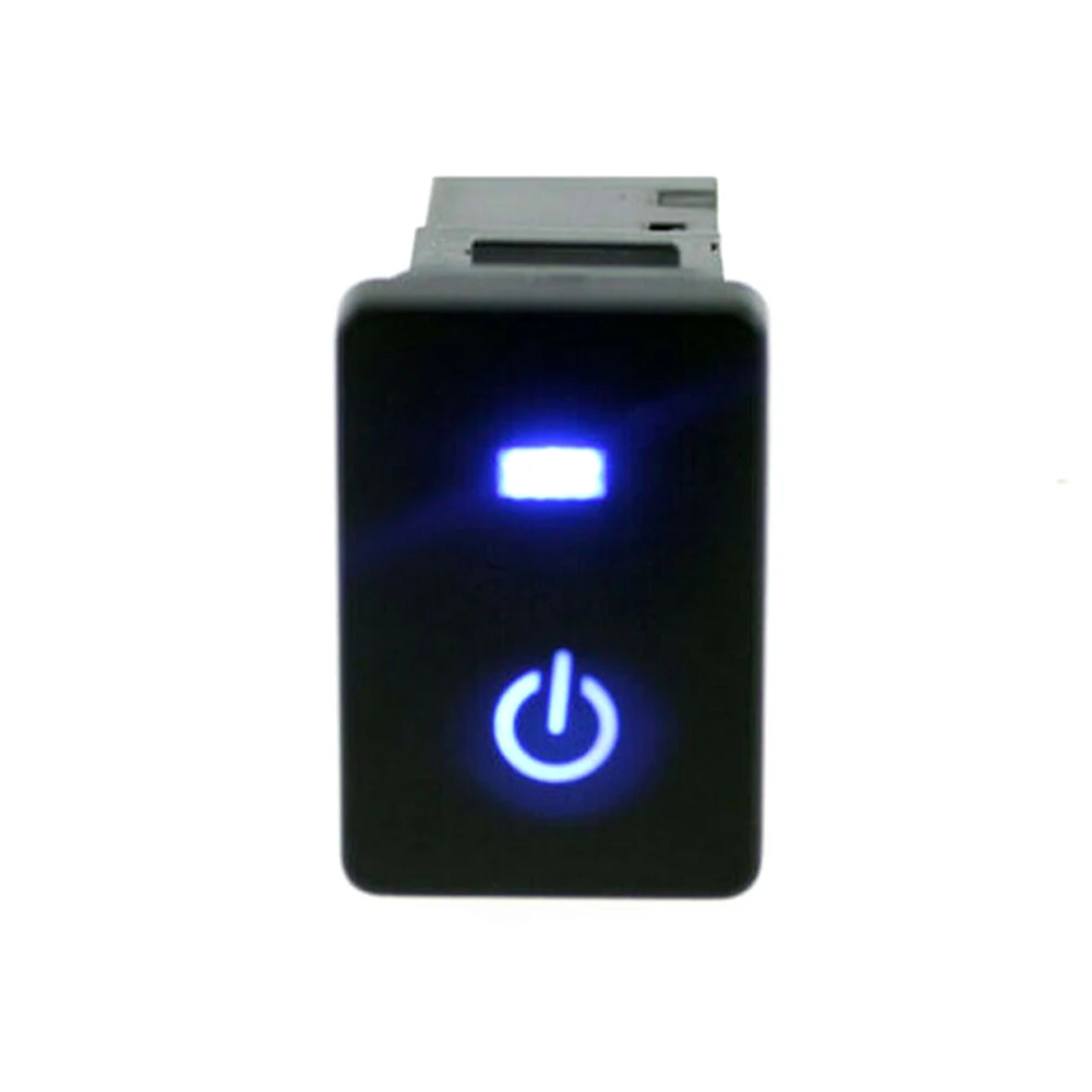 Luces LED azules de encendido, interruptor de botón láser para Toyota Camry Prius Corolla, accesorios de coche, venta al por mayor, entrega rápida ► Foto 2/6