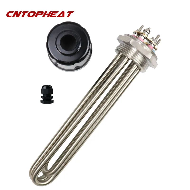 220v/380v DN40 1.5"BSP Immersion Heater Instant Electric Heating