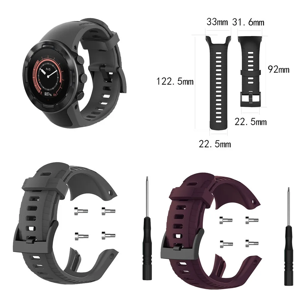 Ouhaobin часы ремешок для Suunto 5 Смарт Мягкие силиконовые замена женщин мужчин браслет