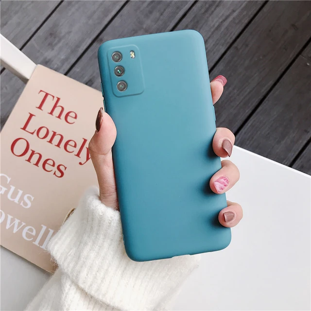 Candy Color Silicone Phone Case For Xiaomi Poco X3 Nfc M3 Pro F2 F3 GT C3 Pocophone F1 Global Matte Soft Tpu Back Fundas Cover Lake Blue