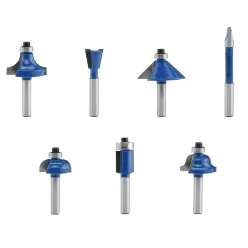 

Shank Router Bits Power Tool Accessories Replacement Attachment Chamfer Flush trim Corner round Cover bit