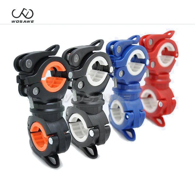 Excellent WOSAWE 360 Degree Rotation Cycling Bike Bicycle Flashlight Torch Mount LED Head Front Light Holder Clip Bicycle Accessories 1