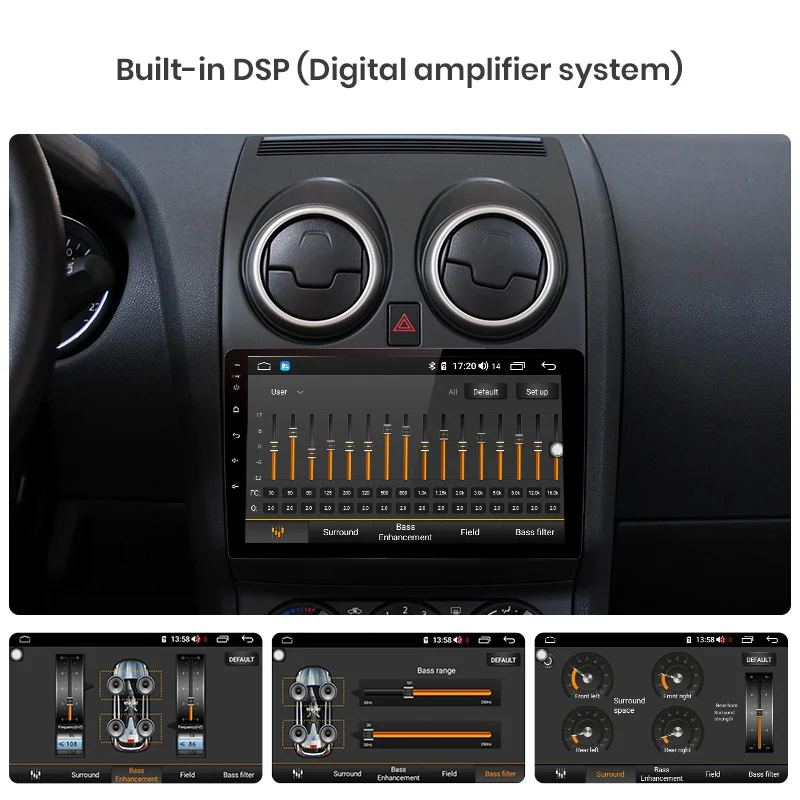 Junsun V1 pro 4G+ 64G CarPlay Android 9,0 DSP для Nissan Qashqai 2006-2013 J10 автомобильный Радио Мультимедиа Видео плеер навигация gps