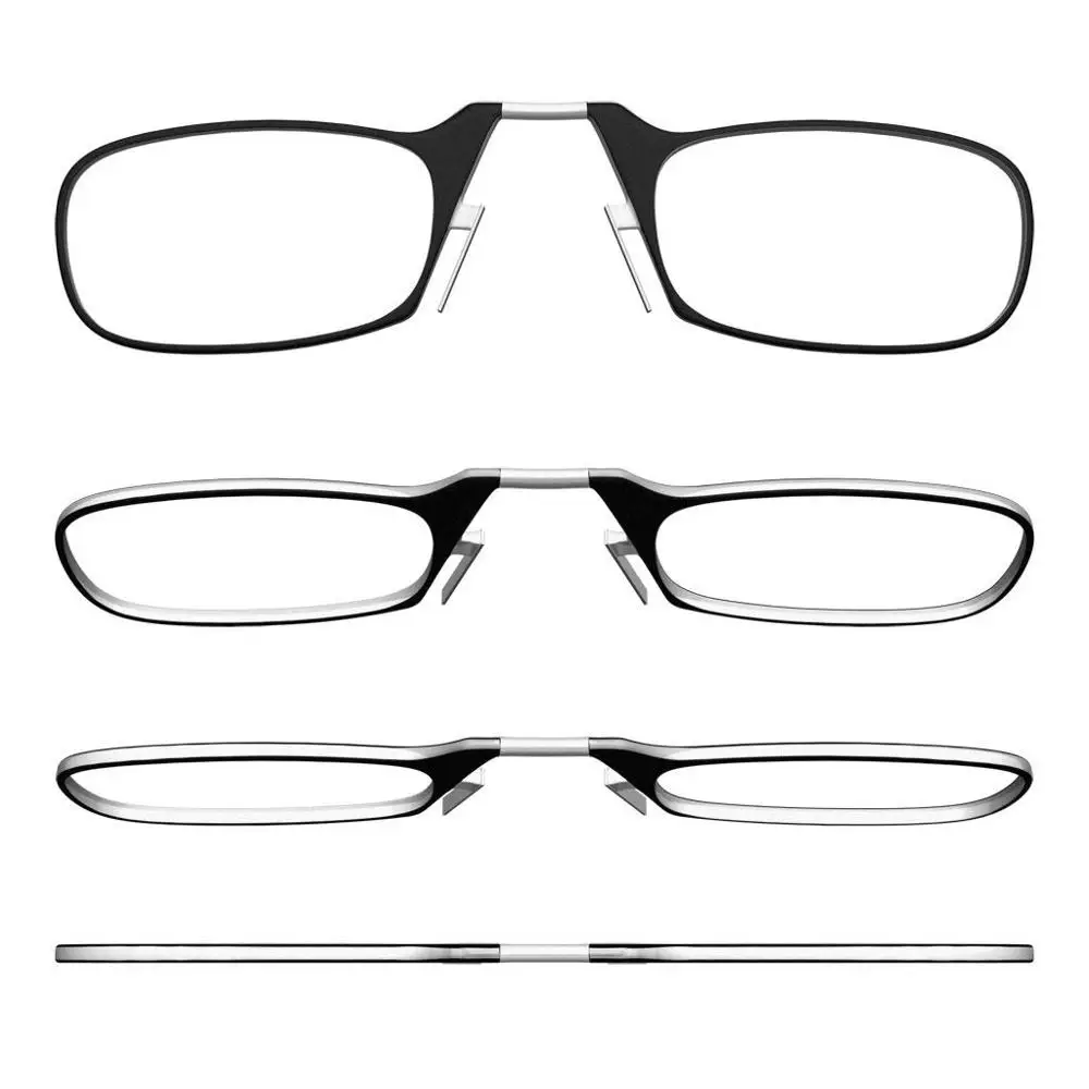 Clip Nose thin Reading Glasses Prescription Glasses Men foam nose glasses for Women Magnifying glasses