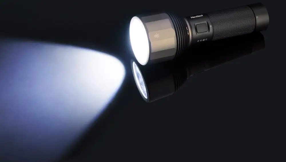 XIAOMI Mijia NexTool Flash светильник фонарь для поиска 2000lm 380 м 5 режимов IPX7 перезаряжаемый водонепроницаемый светильник светодиодный type-C 2* батареи