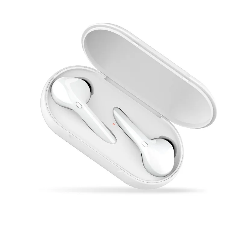 Белый TWS V5.0 Bluetooth наушники с сенсорным управлением спортивная Гарнитура истинный беспроводной Бас Звук Наушники для iPhone samsung Xiaomi huawei - Цвет: Белый