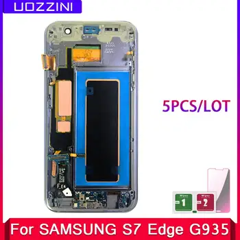 

5 Pcs/Lot Super AMOLED LCD Display Touch Screen Digitizer Assembly For Samsung S7 Edge G935F LCD For Samsung S7 Edge G935F