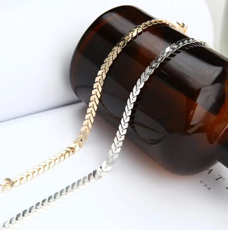 Аксессуары в европейском и американском стиле, стиль, AliExpress, популярная простая цепочка, подвеска в виде рыбьей кости, подвеска в виде самолета, подвеска на ноги