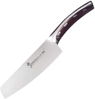 

Sowoll Kitchen Chef Knife 4cr14 Stainless Steel Cutlery Knife with Unique Resin Fibre Handle Utility Cooking Knife Accessories