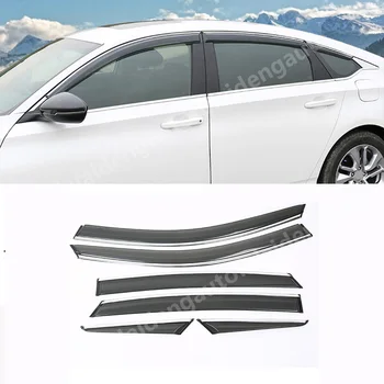 

6pcs For Honda Accord 2018-2019 car Window Visor Vent Shade Rain Guard Door Visor Car Styling Accessories