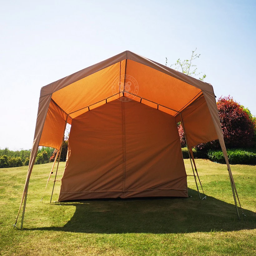 Открытый роскошный водонепроницаемый хлопок 6X3 м Glamping сафари дом палатка с верандой Кемпинг отель палатка