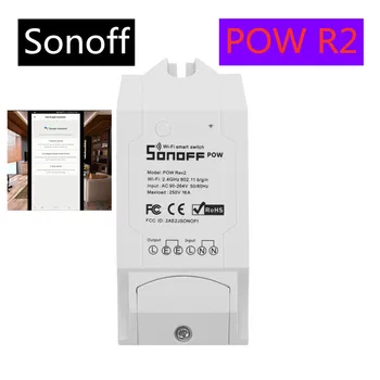

Sonoff Pow R2 16A WiFi Wireless Smart Swtich EWeLink APP for smart home Modules Works with Google Home Mini Google Nest IFTTT