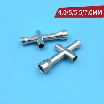

1PC Mini Socket Screwdrivers 4.0mm 5mm 5.5mm 7.0mm Hexagonal Screwdriver Metal Wrench for RC Model Repair Accessories