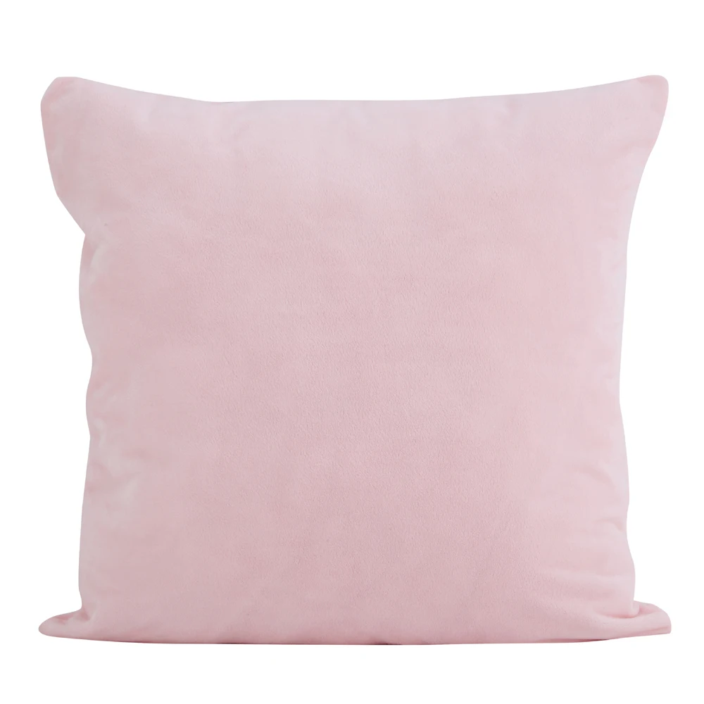 Мягкий бархатный тканевый однотонный чехол для диванной подушки декоративный 35x4