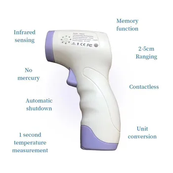 Handheld LCD Digital Thermometer Non-contact IR Infrared Thermometer Forehead Body Temperature Tool тест на коронавирус#GH
Handheld LCD Digital Thermometer Non-contact IR Infrared Thermometer Forehead Body Temperature Tool тест на коронавирус#GH