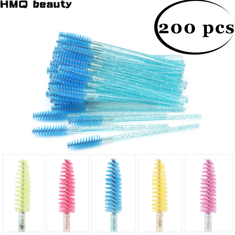

200Pcs Eyelash Extension Disposable Eyelash Brush Mascara Stick Applicator Propeller Eyebrow Makeup Brushes Set Makeup Tools