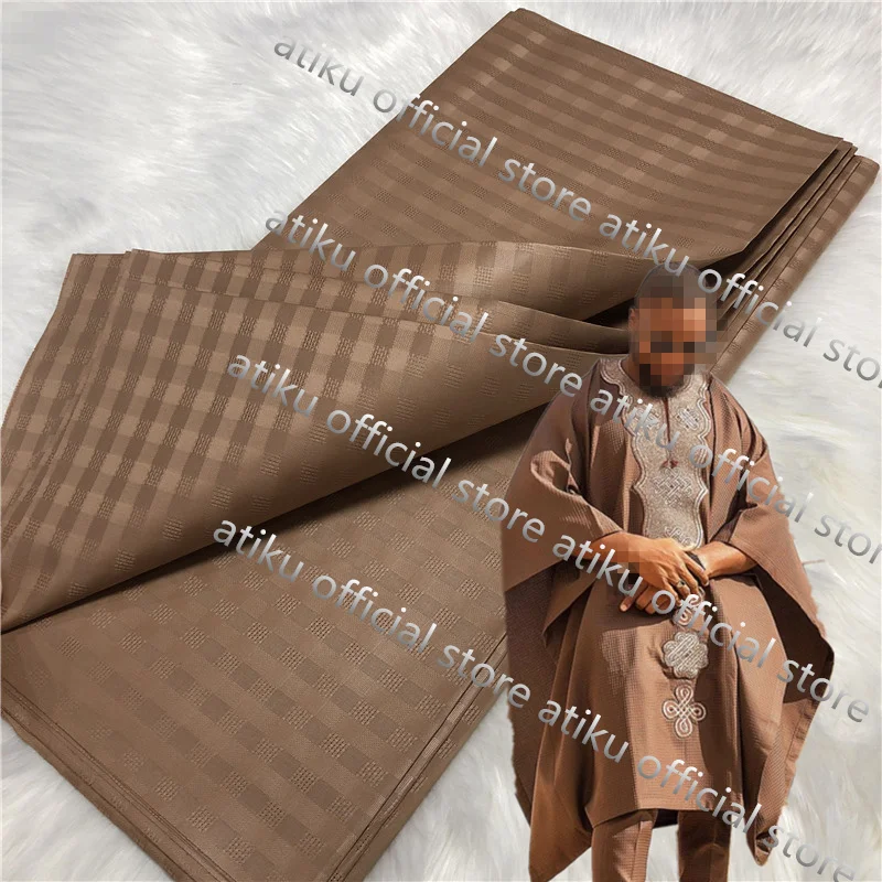 

10 Yards New Fashion Atiku Cotton Material For Men Cloth Good Qulity Atiku Fabric Cotton Atiku Fabric AT30