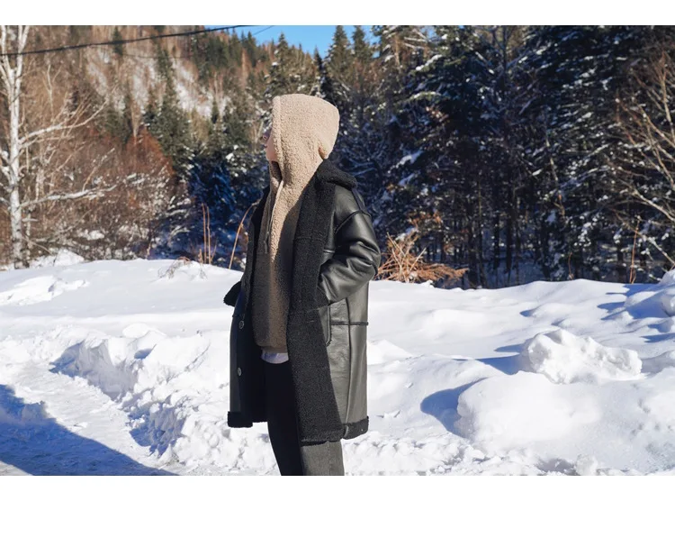 Крутая Мужская зимняя высококачественная утепленная шерстяная куртка-бомбер, пальто, мужское шерстяное теплое пальто X-Long, Мужское пальто-Тедди, повседневное пальто из искусственной кожи