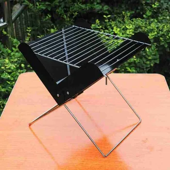 

30 X26.5 X 30cm Stainless Steel Barbecue Grill X-shaped Folding Grill Portable Barbecue Grill For Outdoor Picnic BBQ Supplies
