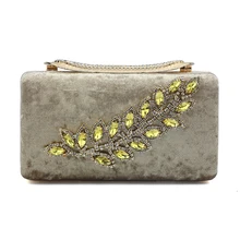 Бриллиантовая фланелевая вечерняя сумочка годовые вечерние Ципао для банкета платье женская сумка A508